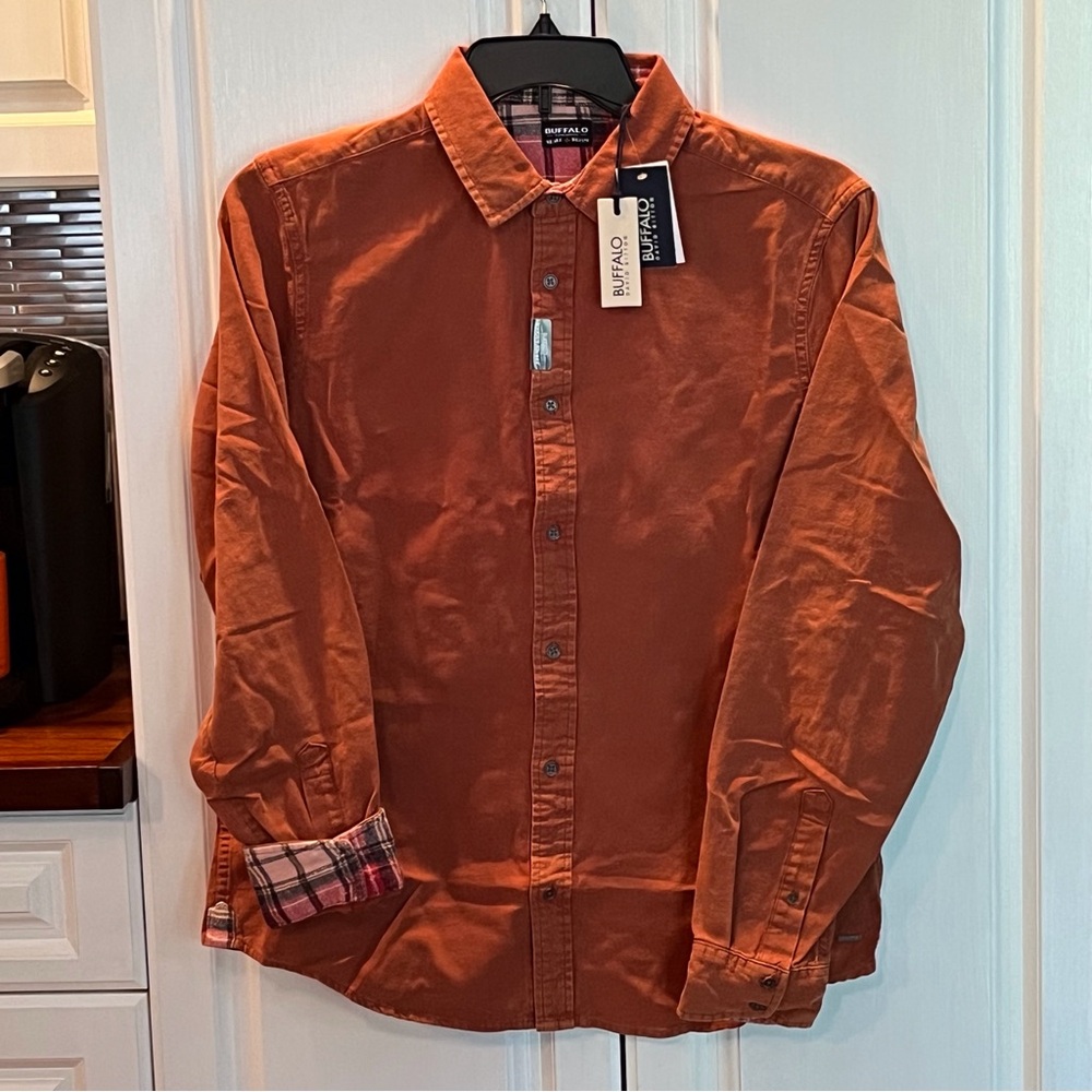 Men's BUFFALO DAVID BITTON Siamik Long-Sleeve Shirt Denim NWT